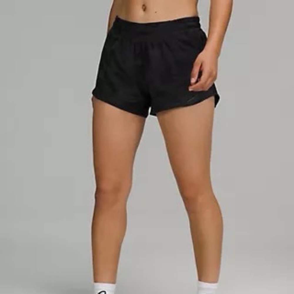 Hotty Hot Low-Rise Lined Short 4" Size 8 Black Camo